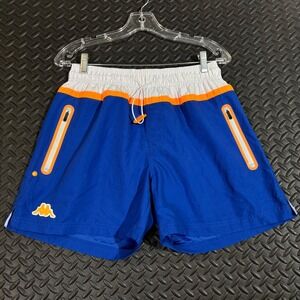 Kappa Blue Athletic Shorts with White & Orange Trim